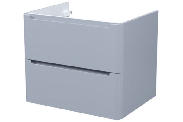 Wall-hung cabinet IDDIS Edifice 60.2 cm, frame color light gray, facade light gray