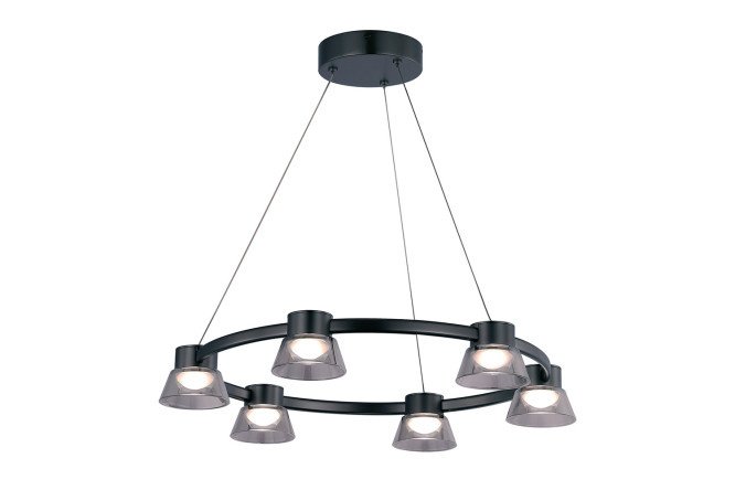 Hanging chandelier FAVOURITE Twix 4 sq.m., LED, 60 cm