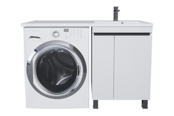 Floor cabinet for washing machine Magenta 5930205166 45 cm, frame color white, facade white, graphite
