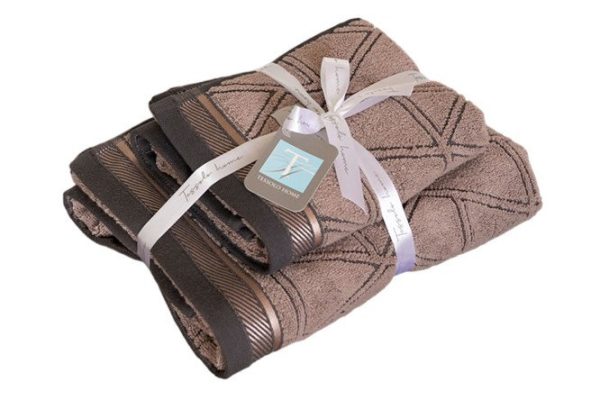 Set of terry towels Rhombus