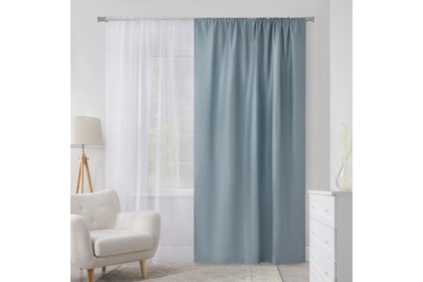 Ribbon curtain MICASA Bria 180x280 cm, 1 piece, pale green