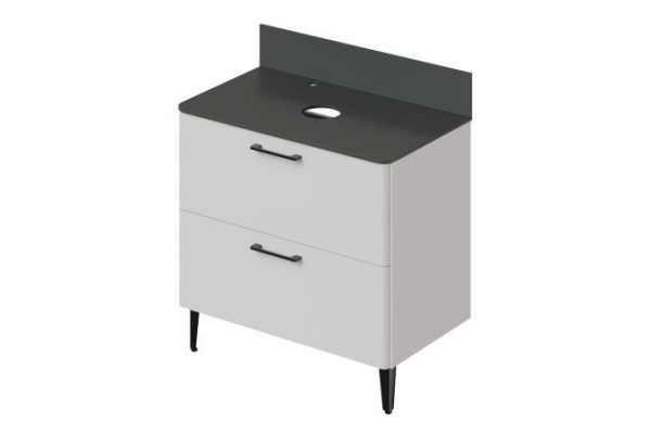 Floor cabinet Nais 2.0 79.8 cm, color ceramic frame, ceramic facade