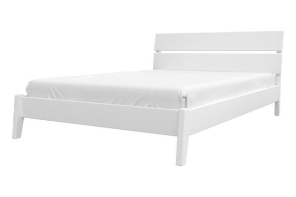 Double bed Dana color white antique 140x200 cm