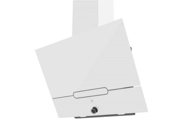 Inclined hood JACKY'S JV WW682 white, 60x46.7x58 cm