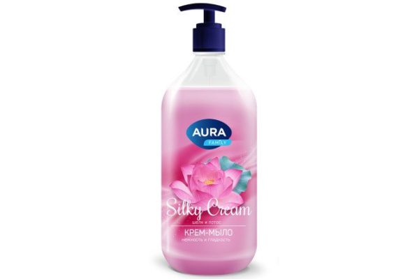 Cream soap Silky cream Silk and lotus 1000 ml