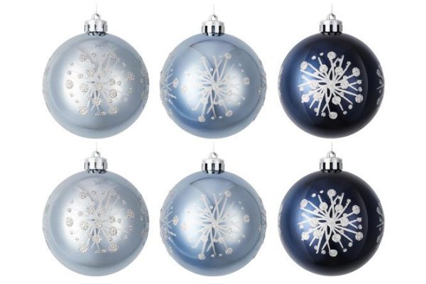 Set of Christmas balls EG01-PE3-8006 6 pcs.