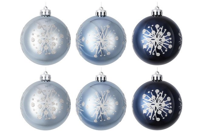 Set of Christmas balls EG01-PE3-8006 6 pcs.