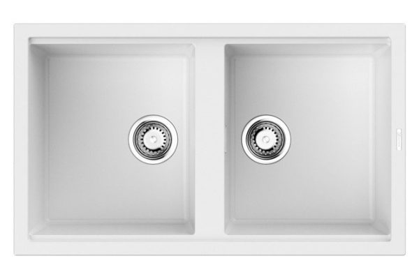 Inset sink OMOIKIRI Kitagawa 86-2-WH 4993806 86x51x20 cm