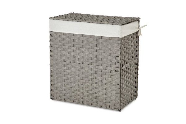 Laundry basket Scandy with lid 56x60x33 cm, Metal
