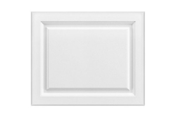 Aurora cabinet facade 59.6x49.6 cm, soft white snow color