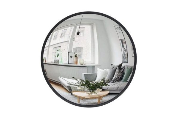 Decorative mirror in a frame Lens convex 40x40 cm