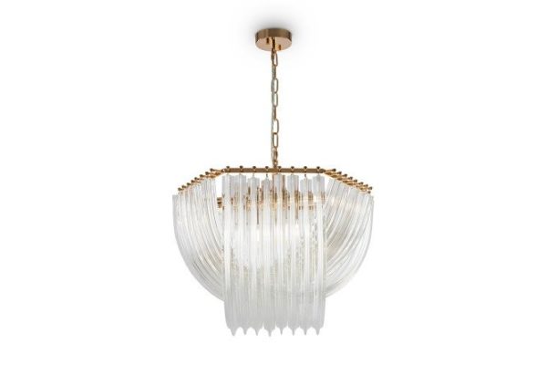 Hanging lamp FREYA Modern Onda 30 sq.m., 50x41x50 cm, E14