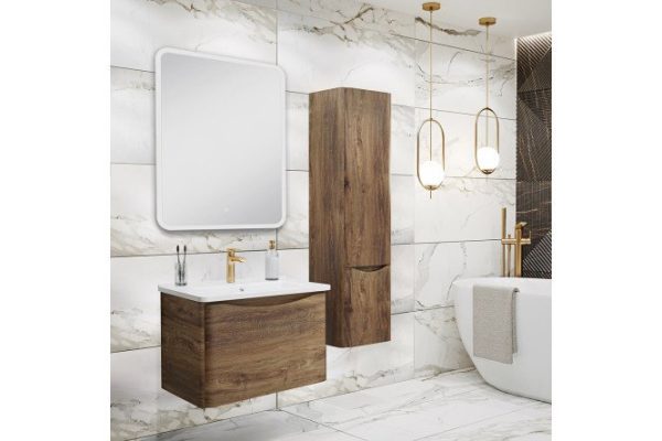 Bathroom furniture RUNO Tuscany 60 hanging, dark wood