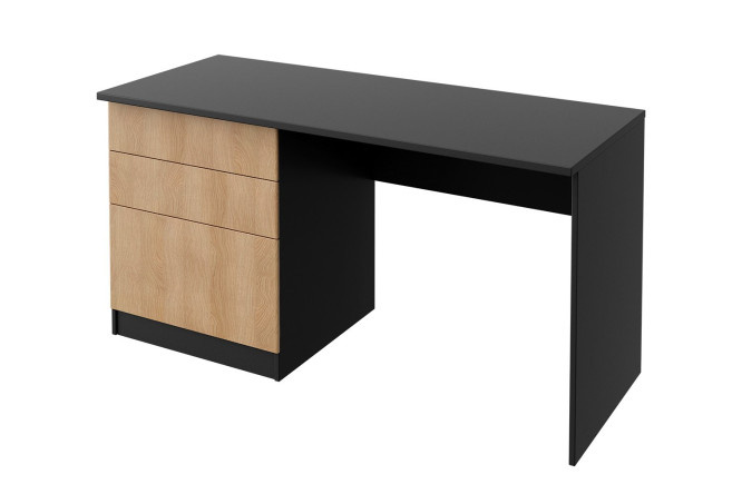 Desk with 3 drawers Oscar mini with push-to-open 145x75x60 cm