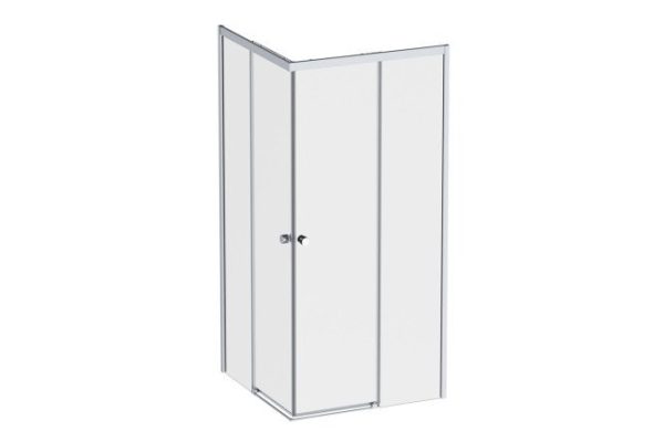 Floor-mounted shower enclosure AM.PM X-Joy Square Slide 90x90 cm W94G-403-9090-MT