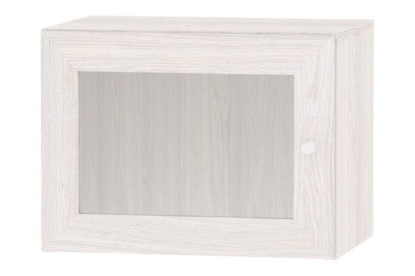 Mezzanine with glass doors bookcase Harris 40 cm