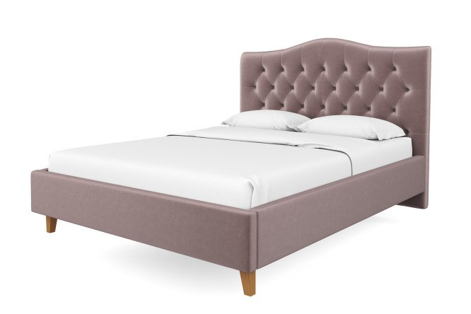 Bed with lifting mechanism SCANDICA Ingrid color plum 160x200 cm