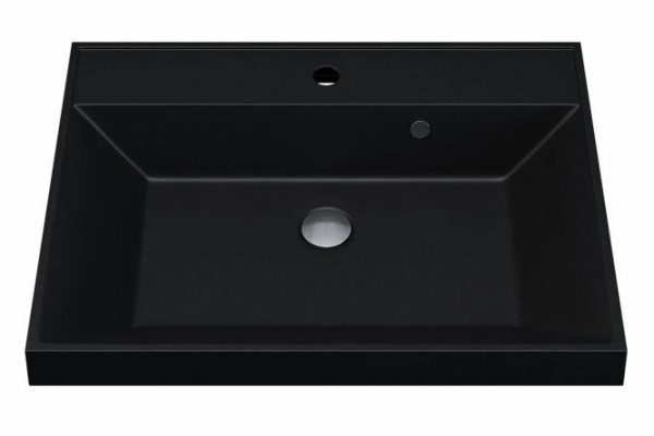 Bathroom sink Classic Quartz 291030012 Semi-built-in, 60x15x45 cm