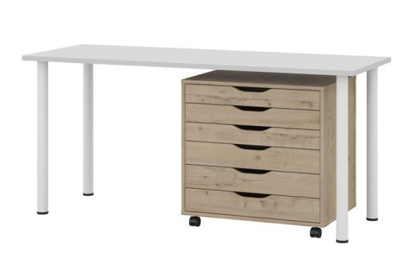 Desk Alexys 140 cm with cabinet