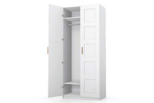 ktp8rt0leiku3h8yb7xsj23eioywevvw.jpg Wardrobe 2-door Oscar Bergen 100x236x59.6 cm, white