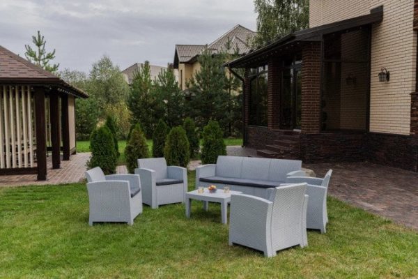 Furniture set Lana color light gray