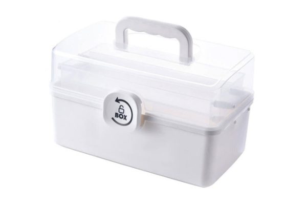 Organizer Maxi 608475 food supplements and vitamins with lid 34.2x22.6x21.9 cm