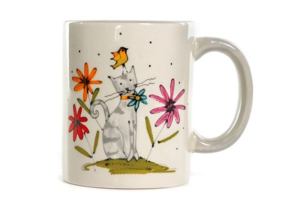 kvz642wzhldmf2uwrykr2tuvrc2stnpj.jpg Elrington mug Gray Cat 350 ml, Ceramic