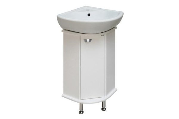 Floor stand RUNO Bravo 00000000947 39 cm, frame color white, facade white