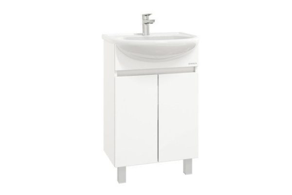 Floor stand ONIKA Milton 106146 59 cm, frame color white, facade white