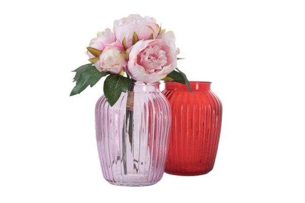 Vase Luana assorted 19.5 cm, Glass