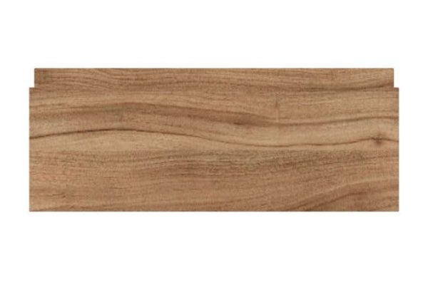 Front of a low drawer for the Nicole cabinet 44.6x17.6 cm, natural Dijon walnut color