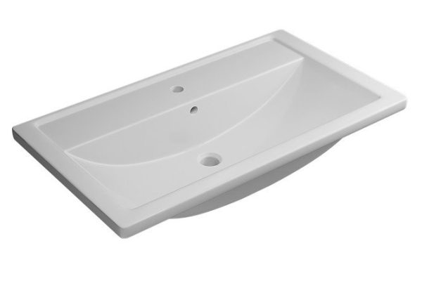 Bathroom sink Foster 291020342 Semi-built-in, 80x17.5x45.5 cm