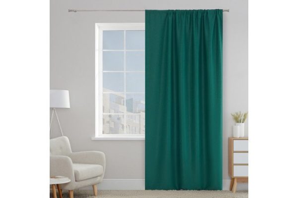 Ribbon curtain MICASA Baudry 150x280 cm, 1 piece, green