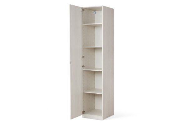 Wardrobe 1-door Titus Oscar Line 50x236x58 cm, light ash Anchor