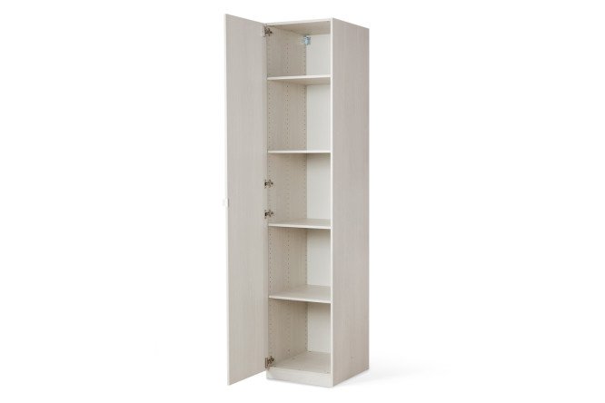 Wardrobe 1-door Titus Oscar Line 50x236x58 cm, light ash Anchor