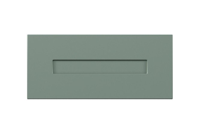 Front of a low drawer for a cabinet Sienna 39.6x17.6 cm, mint color