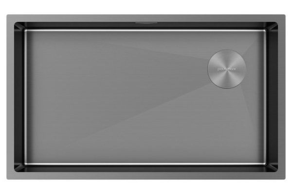 Built-in sink PAULMARK Next-Skew 74 UNI PM887444-GM 74x44x20 cm