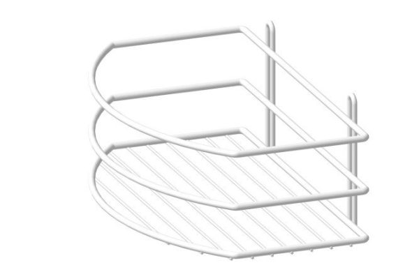 Straight shelf 1-tier P0002024 wall-mounted 25x10.5x15 cm