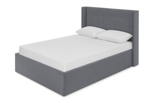 Bed frame SOLANA Tuva color dark gray 160x200 cm