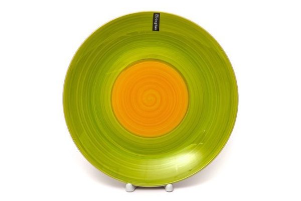 l8qm1vvrnxeiz93u31mj6c85fm75cb92.jpg Elrington Plate Green Meadow Ceramic, 27cm