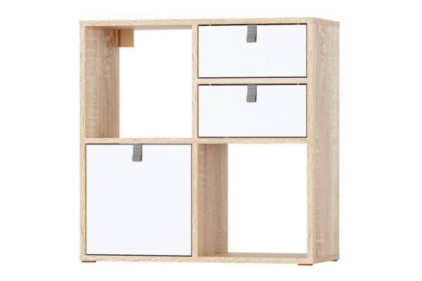 Square rack Bricks 4 sections with drawers and door