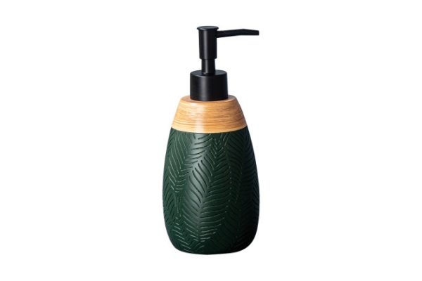 Liquid soap dispenser EVIO Leaves 292 ml, Polyresin