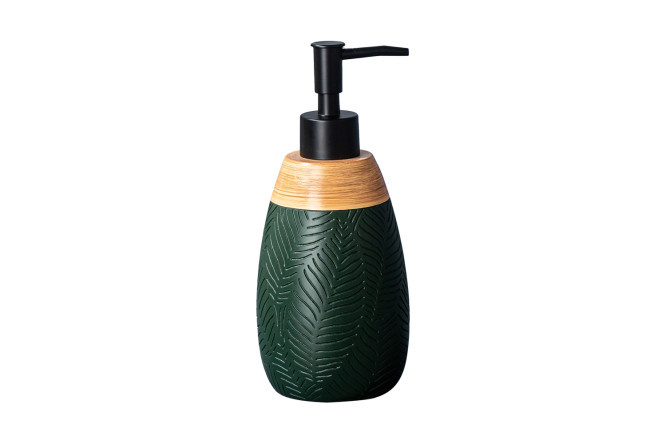 Liquid soap dispenser EVIO Leaves 292 ml, Polyresin