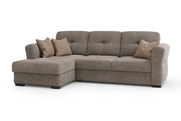 Corner sofa bed DREAMART Manhattan with left corner