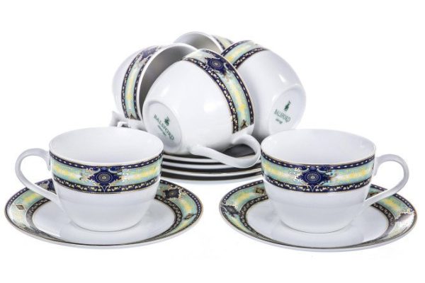 Tea set Bristol 6 persons, 12 pcs., Porcelain