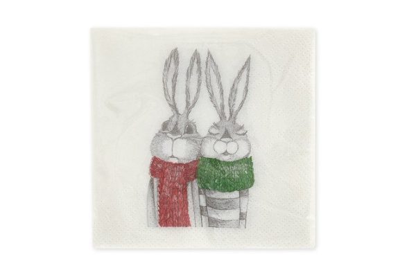 Double-layer napkins Hall Bunny 30 pcs.