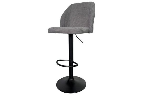 lehnjly5egklsfer2ik1vgtv1dqwx8vb.jpg Alton bar stool 45x90x50 cm, gray upholstery, black legs
