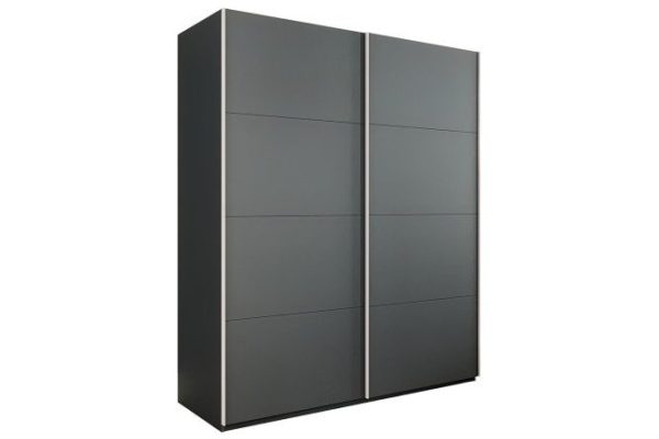 2-door wardrobe Comet 180x240x66 cm, gray diamond