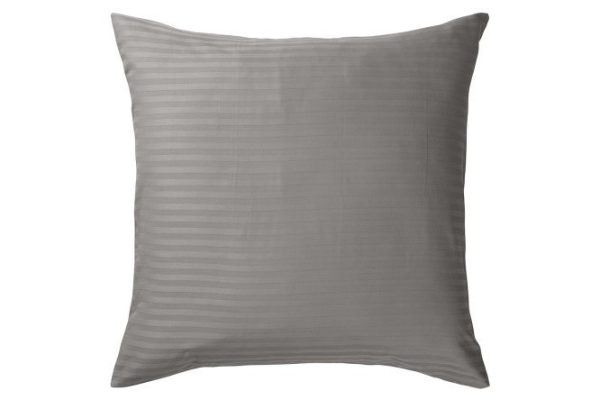 Set of pillowcases Stripe Premium Gray 70x70 cm, Stripe-satin, 2 pcs.