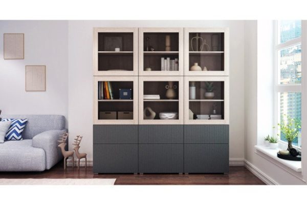 lha04ml2th5em1oll9wkb1at5vmegi9i.jpg Living room Oscar Amelie with push-to-open, sonoma oak/graphite wave